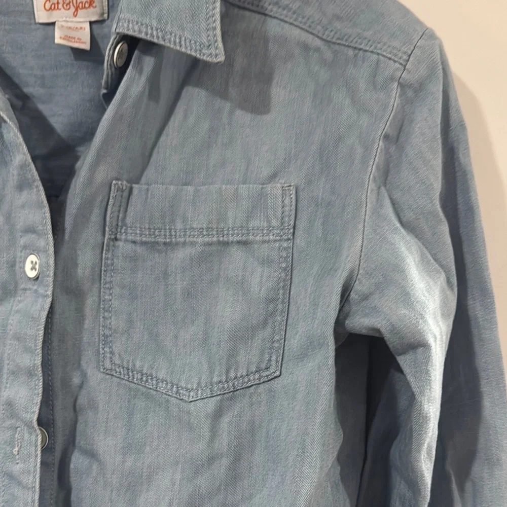 Cat & Jack Light Blue Denim Shirt